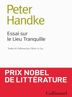 cover image of Essai sur le Lieu Tranquille